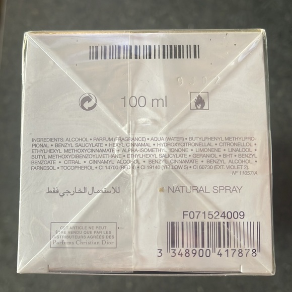 Dior J'adore Eau de Parfum 3.4 Fl. Oz/100ml NWT - Picture 4 of 4